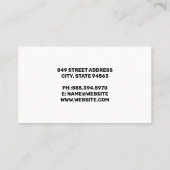 Autobody Paint Shop | Schilderauto voor werknemers Visitekaartje (Achterkant)