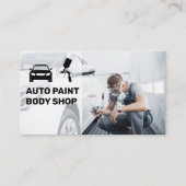 Autobody Paint Shop | Schilderauto voor werknemers Visitekaartje (Voorkant)