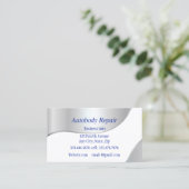 Autobody Repair Shiny Metal Background Visitekaartje (Staand voorkant)