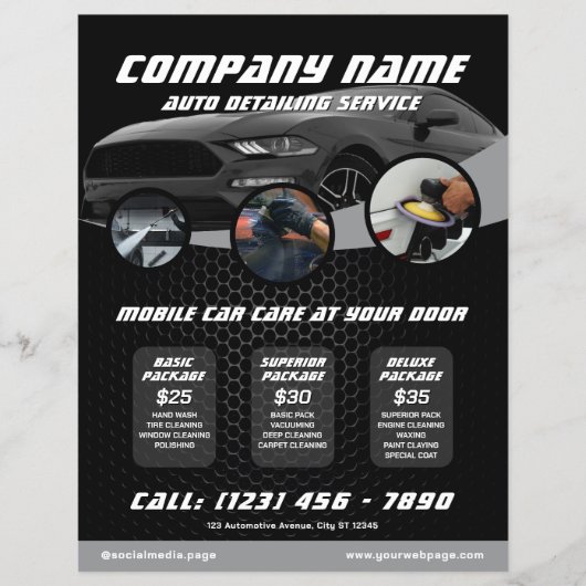Autobranche Car Detailing Flyer (Voorkant)