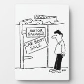 Autobrekers Scrapyard Car Boot Sale. grappig Fotoplaat (voorkant)