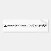 autobumper bumpersticker (Voorkant)