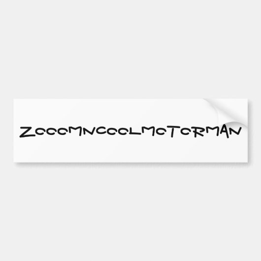 autobumper bumpersticker (Voorkant)