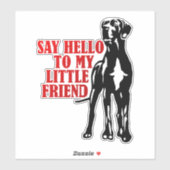 Autobumperstickers Funny Great Dane Collectie Sticker (Vel)