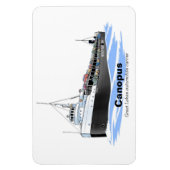 Autobus met grote meren Canopus Magneet (Verticaal)