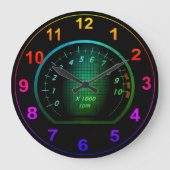 autobus met Thleed Clock Grote Klok (Voorkant)