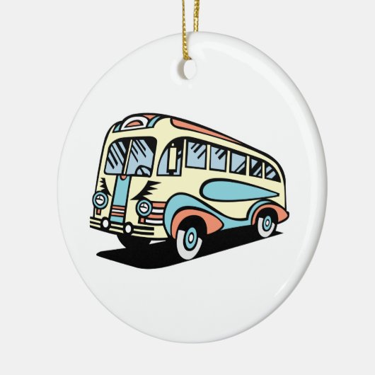 autobus retro keramisch ornament (Links)