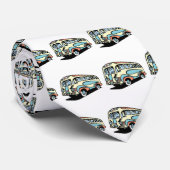 autobus retro stropdas (Opgerold)