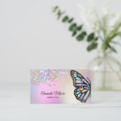 autobus voor monboogvlinderevenement visitekaartje (Staand voorkant)