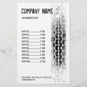 Autobusiness Flyer met Bandenspoorontwerp (Voorkant)