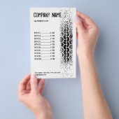 Autobusiness Flyer met Bandenspoorontwerp (Hand)