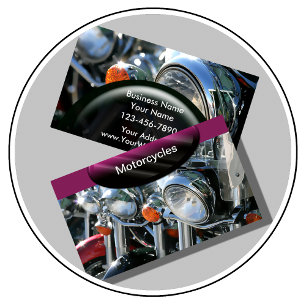 Autobusinesscards Motorfietsen Visitekaartje