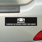 AUTOCAMERA AAN BOORD BUMPERSTICKER "GEWELDIG" (Op auto)