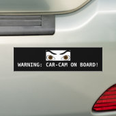 AUTOCAMERA AAN BOORD BUMPERSTICKER "GEWELDIG" (Op auto)