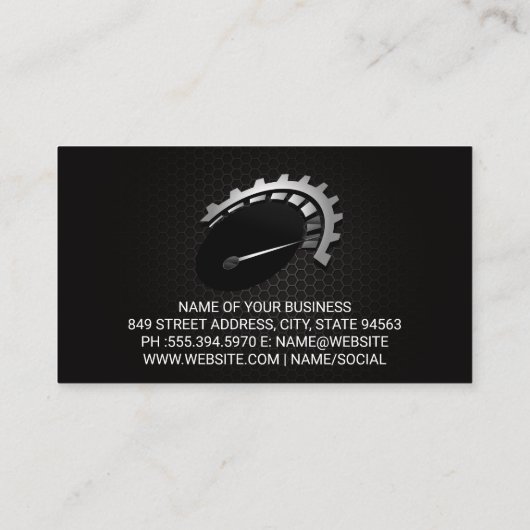 Autocar Repair Services | monteur Visitekaartje (Achterkant)