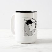 Autocarrosserie Tweekleurige Koffiemok (Voorkant links)