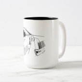 Autocarrosserie Tweekleurige Koffiemok (Voorkant rechts)