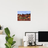 autochtone waterverf afrika en wilde dieren poster (Thuiskantoor)
