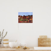 autochtone waterverf afrika en wilde dieren poster (Keuken)