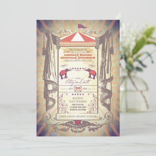 autocircus kaart (Staand voorkant)