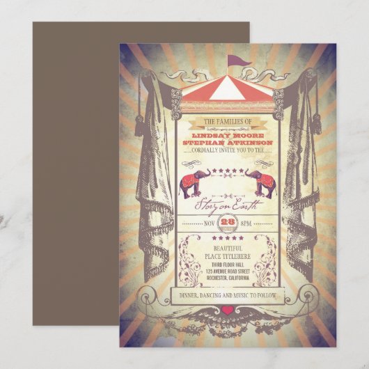 autocircus kaart (Voorkant / Achterkant)