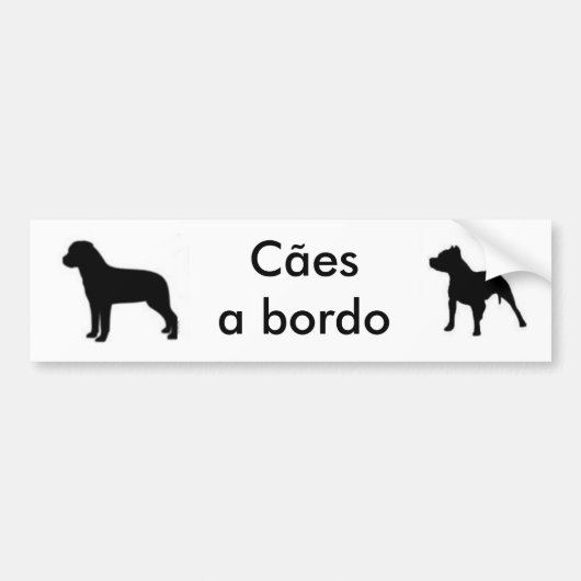 autocolante cães a bordo-Rott e Pit Bumpersticker (Voorkant)