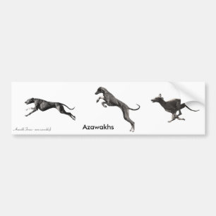 AUTOCOLLANT Azawakhs Black Bumpersticker