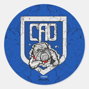 AUTOCOLLANT CAO RONDE STICKER