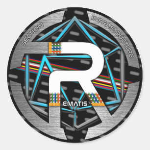 AUTOCOLLANT REMATIS RONDE STICKER