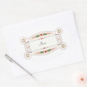 Autocollant rétro avec étiquette-roos ovale sticker (Envelop)