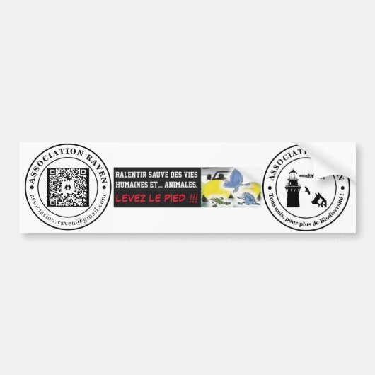 AUTOCOLLANT STEMMING - ASSOCIATIE-RAVEN BUMPERSTICKER (Voorkant)