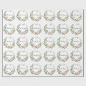 Autocollant thank you floral cadeaupapier (Vlak)