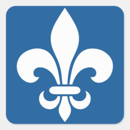 AutocollantX20 Fleur de lys français métal antiek Vierkante Sticker