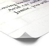 Autocollecteur viering van het leven foto, uitvaar poster (Hoek)