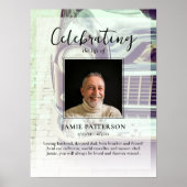 Autocollecteur viering van het leven foto, uitvaar poster (Voorkant)