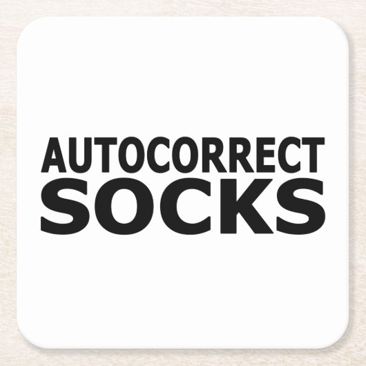 AutoCorrecte sockets Kartonnen Onderzetters (Voorkant)