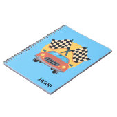 Autocoureur Auto Thema Notitieboek (Linkerzijde)