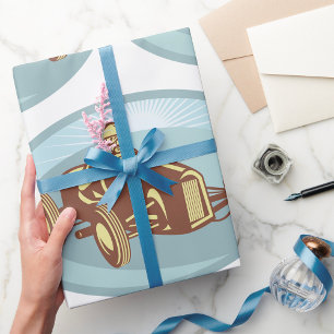  autocoureur Classic Motorsport Art Cadeaupapier