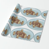  autocoureur Classic Motorsport Art Cadeaupapier (Uitgerold)