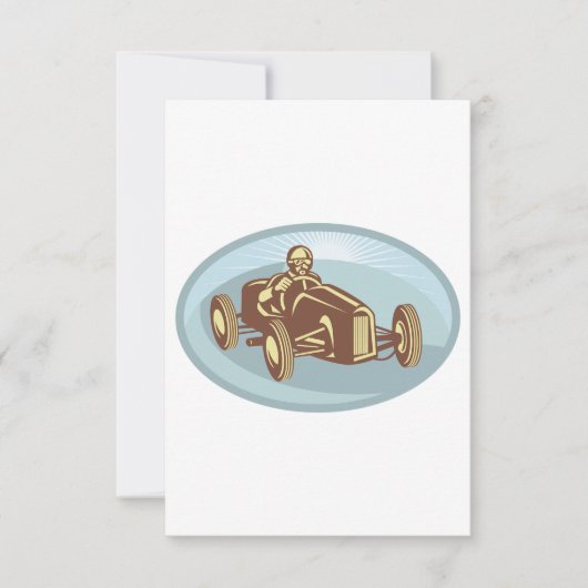  autocoureur Classic Motorsport Art Kaart (Voorkant)