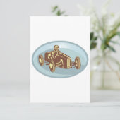  autocoureur Classic Motorsport Art Kaart (Staand voorkant)