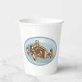autocoureur Classic Motorsport Art Papieren Bekers (Voorkant)