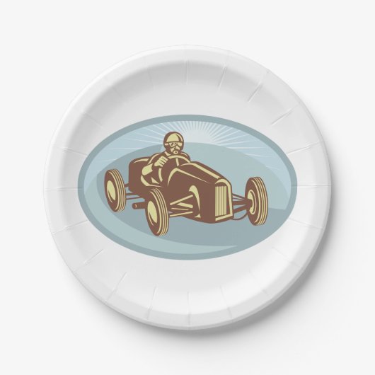 autocoureur Classic Motorsport Art Papieren Bordje (Voorkant)