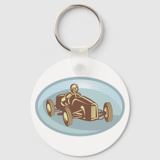  autocoureur Classic Motorsport Art Sleutelhanger (Voorkant)
