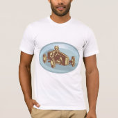 autocoureur Classic Motorsport Art T-shirt (Voorkant)