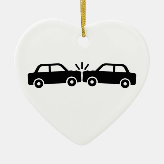 Autocrash Keramisch Ornament (Voorkant)