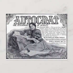 Autocrat Stationery Ad Briefkaart