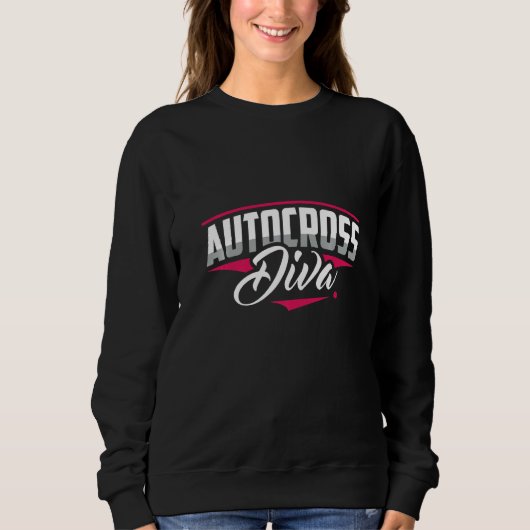 Autocross Diva Car Racing Motorsport Apparel Trui (Voorkant)