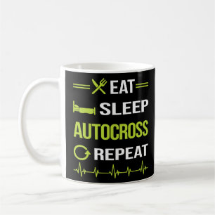 Autocross Eat Sleep Repeteren Autocross Mannen Vro Koffiemok