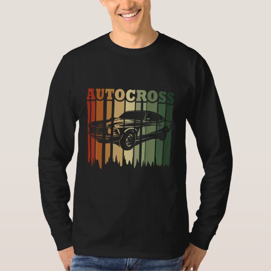 Autocross Retro Car Racing Motorsport Apparel T-shirt (Voorkant)